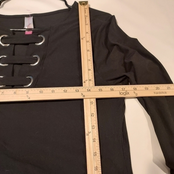 No BOUNDARIES black bodysuit sz XL 15 17 3/$25 - Picture 3 of 8